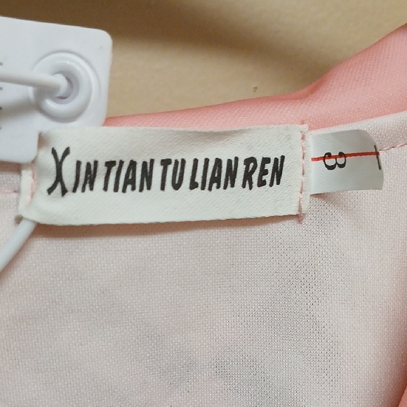 Pink and Red Patterned Button-Up Top - Picture 2 of 6